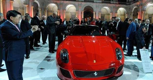 Ferrari  599 GTO podczas prezentacji w Pałacu Dożów /INTERIA.PL