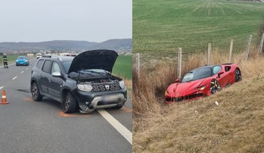 Ferrari SF90 Stradale kontra Dacia Duster. Warte 2 mln zł superauto rozbite