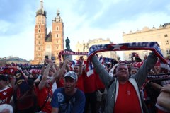 Feta Wisły Kraków na Rynku Głównym