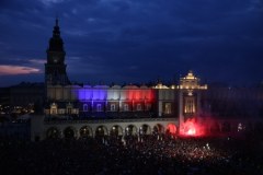 Feta Wisły Kraków na Rynku Głównym