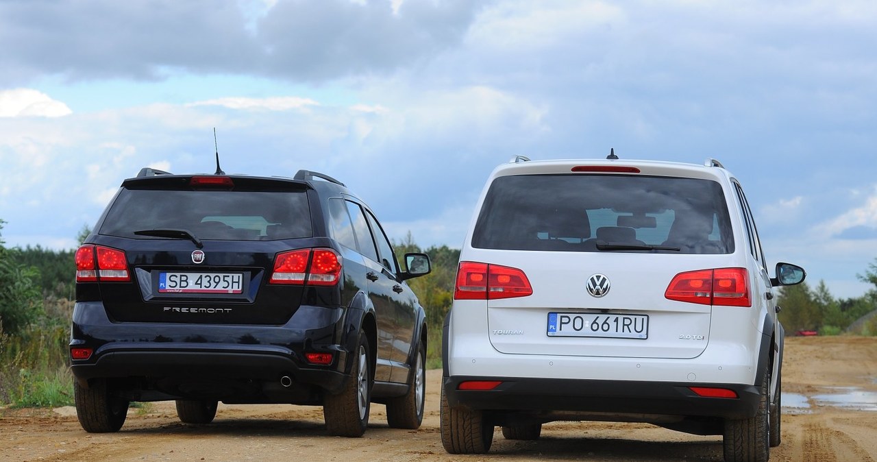 Fiat Freemont i Volkswagen Cross Touran - najlepsze vany na bezdroża. /Motor