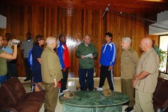 Fidel w wojskowej koszuli