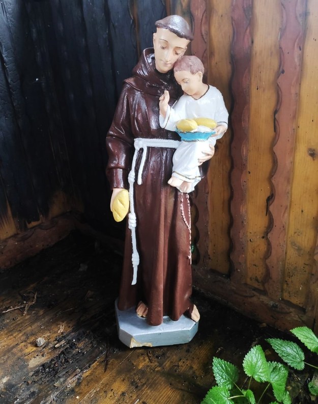 Figura św. Antoniego została odzyskana przez mundurowych /KMP Nowy Sącz /