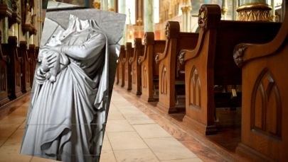 Figury bez głów, rozbity ołtarz, złamany krucyfiks. Profanacja zabytkowego kościoła