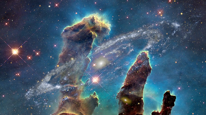 Filary stworzenia w mgławicy Orzeł zostały sfotografowane przez teleskop Hubble'a w 1995 roku /123RF/PICSEL