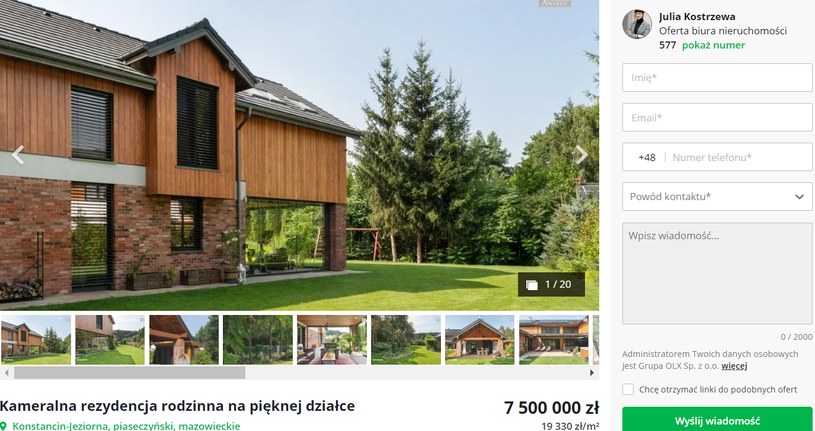 Filip Chajzer i Małgorzata Walczak sprzedają dom /@otodom.pl /materiał zewnętrzny