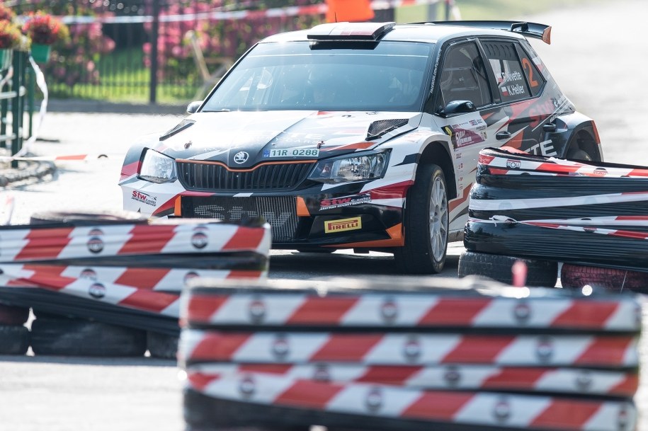 Filip Nivette i Kamile Heller podczas 51. Rajdu Dolnośląskiego / 	Maciej Kulczyński    /PAP