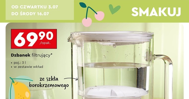 Filtry i butelki Dafi taniej w Biedronce. Oszczędzaj na wodzie każdego dnia! /Biedronka