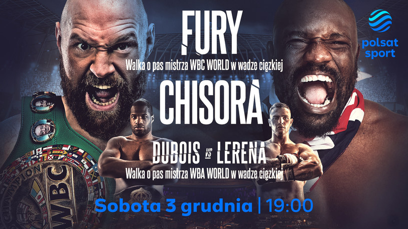 Finał trylogii Tyson Fury vs Dereck Chisora 3 grudnia w Polsacie Sport