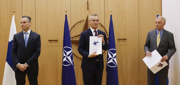 Finlandia i Szwecja złożyły wnioski o dołączenie do NATO /JOHANNA GERON / POOL /PAP/EPA