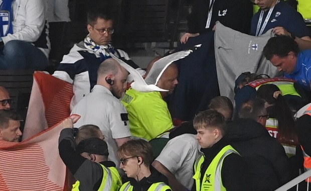 ​Finowie: Kibic jest w szpitalu w stanie krytycznym