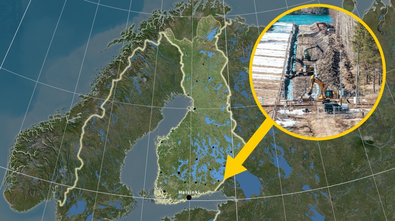 Finowie odgradzają się od Rosji. Ruszyła budowa ogrodzenia granicznego /Twitter: Rajavartiolaitos /123RF/PICSEL