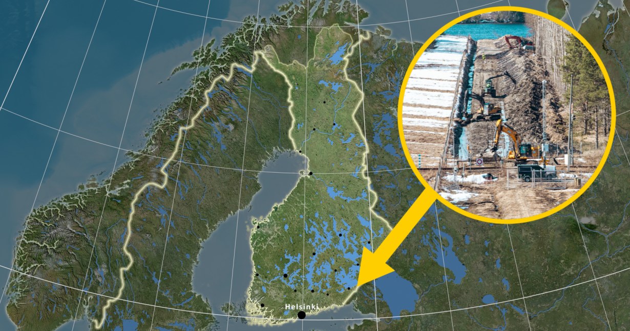 Finowie odgradzają się od Rosji. Ruszyła budowa ogrodzenia granicznego /Twitter: Rajavartiolaitos /123RF/PICSEL