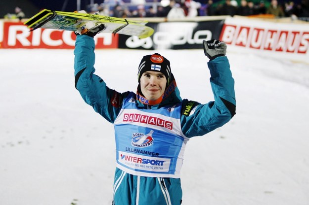 Fiński skoczek narciarski Harri Olli /Andersen, Kristoffer Řverli /PAP/EPA