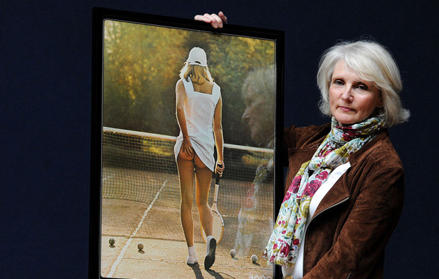 Fiona Walker i słynny plakat &nbsp; /AFP