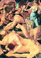 Fiorentino Rosso, Mojżesz broniący córek Jetry, 1523 /Encyklopedia Internautica