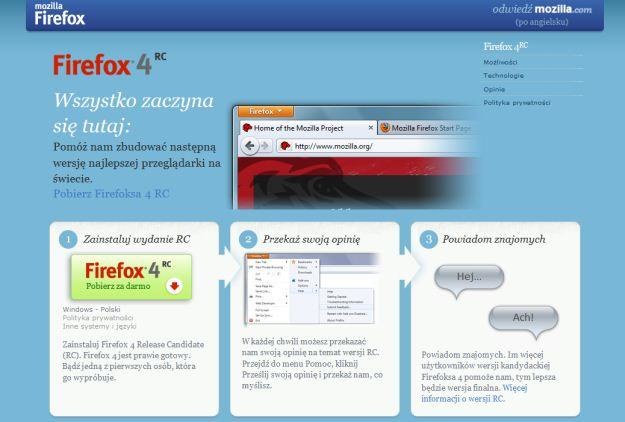 Firefox 4 - już do ściągnięcia /materiały prasowe