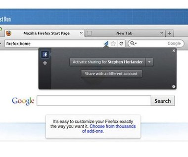 Firefox 5 zintegruje się z Facebookiem