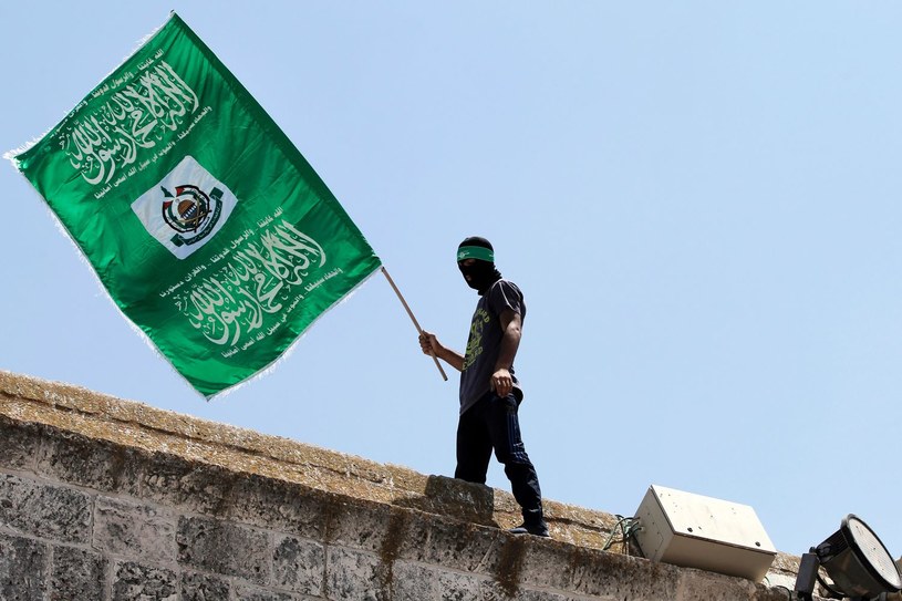 Flaga Hamasu, zdjęcie ilustracyjne /AFP