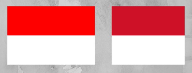 Flaga Indonezji (po lewej) i Monako (po prawej) /RMF FM