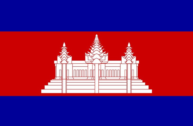 Flaga Kambodży /Encyklopedia Internautica