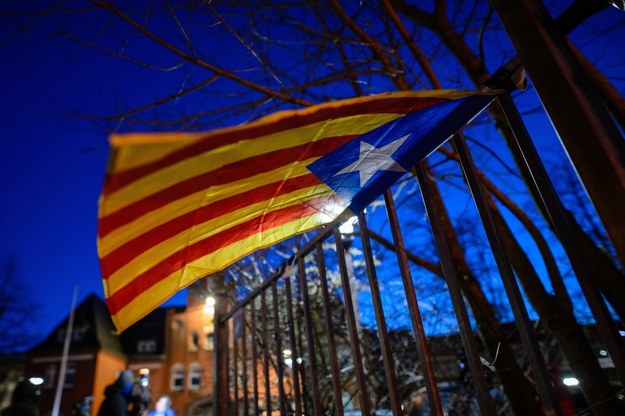 Flaga Katalonii /JENS SCHLUETER  /PAP/EPA