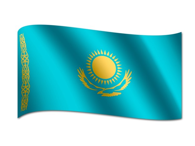 Flaga Kazachstanu /DPA/J.W. Alker /PAP/EPA
