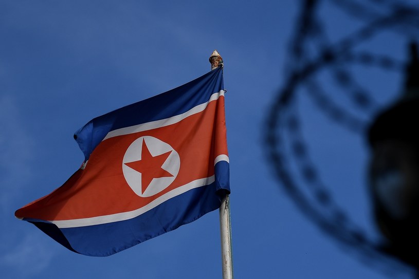 Flaga Korei Północnej /AFP