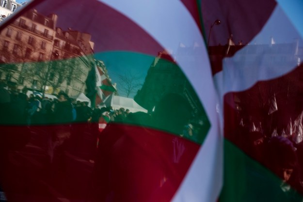 Flaga Kraju Basków /	JULIEN DE ROSA /PAP/EPA
