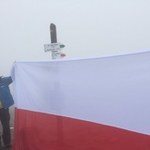 Flaga na szczycie Babiej Góry. To fantastyczne uczucie, że mogłem ją tam rozwinąć