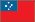 Flaga państwa Samoa Zachodnie /Encyklopedia Internautica