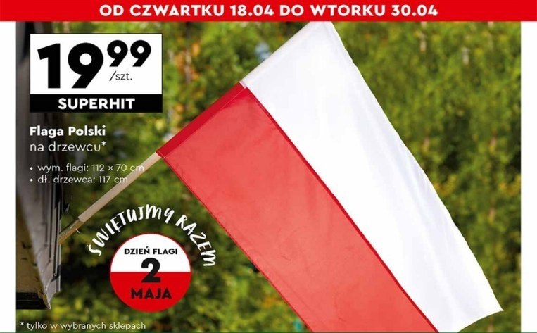 Flaga Polski w ofercie Biedronki! /Biedronka /INTERIA.PL