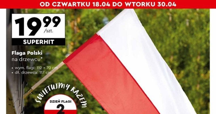 Flaga Polski w ofercie Biedronki! /Biedronka /INTERIA.PL