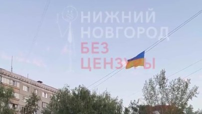 Flaga Ukrainy w rosyjskim mieście. Ktoś zakpił z FSB [NAGRANIE]