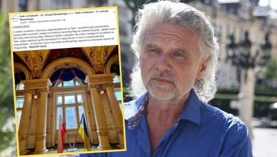 Flaga Ukrainy znika z fasady Teatru Słowackiego. "Robię to z bólem i wstydem"