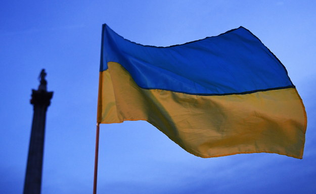 Flaga Ukrainy /PAP/EPA