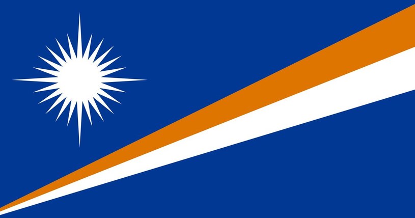 Flaga Wysp Marshalla /Encyklopedia Internautica