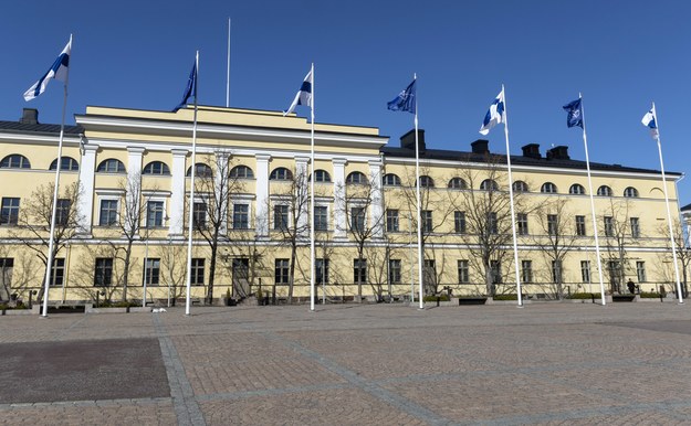 Flagi NATO przed fińskim ministerstwem spraw zagranicznych /MAURI RATILAINEN /PAP/EPA