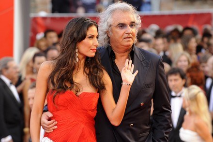 Flavio Briatore z żoną Elisabett Gregoraci /AFP