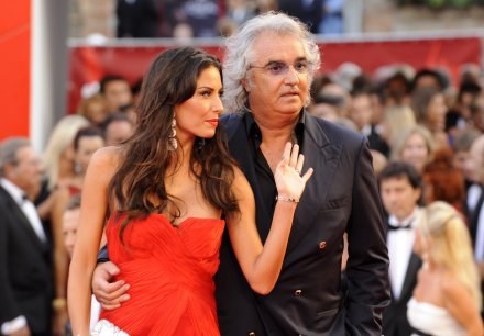 Flavio Briatore z żoną Elisabettą Gregoraci /AFP