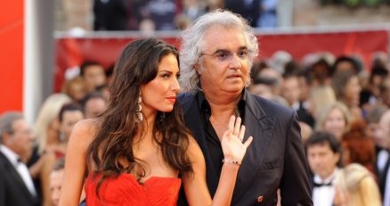 Flavio Briatore z żoną Elisabettą Gregoraci /AFP