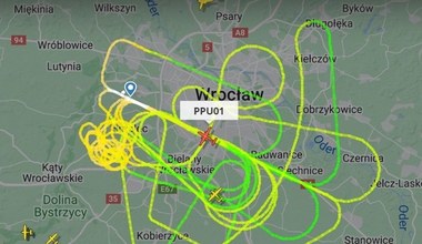 Flightradar24 oszalał. Dziwne odczyty nad Wrocławiem. Czy to samolot?