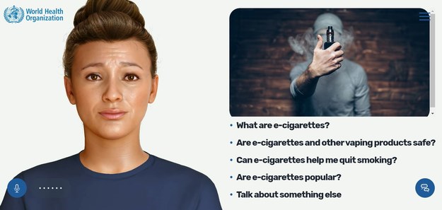 Florence zachęca do rzucenia palenia (fot. WHO) /