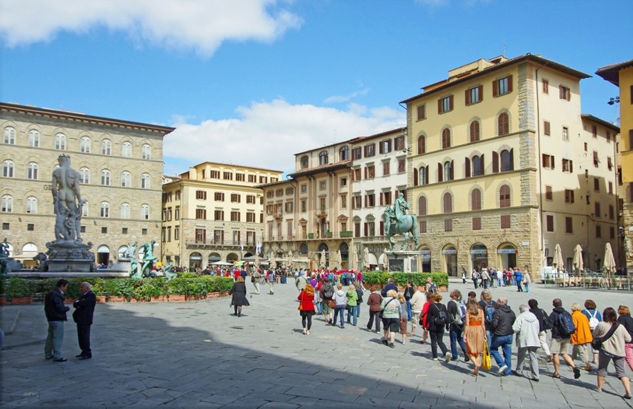 Florencja Piazza della Signoria / Zofia i Marek Bazak /East News