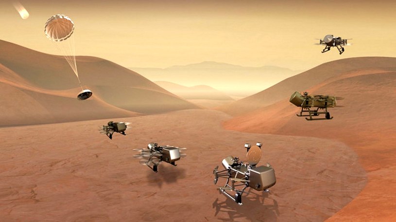 Flota dronów zmapuje powierzchnię Tytana /NASA /materiały prasowe