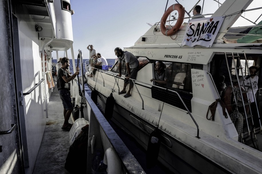 Flotylla z pomocą ruszyła z Grecji w kierunku Strefy Gazy /AA/ABACA /PAP/Abaca