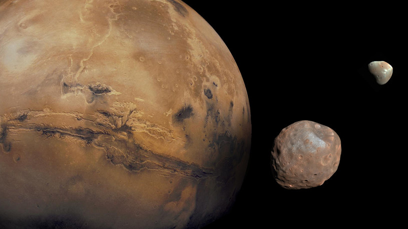 Fobos i Deimos powstały w wyniku kolizji Marsa z innym obiektem? /NASA