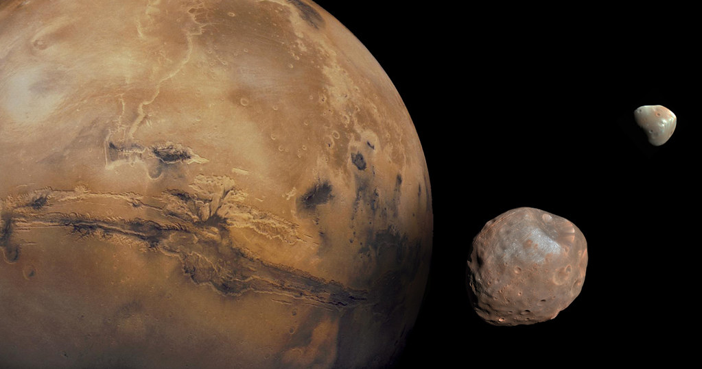 Fobos i Deimos powstały w wyniku kolizji Marsa z innym obiektem? /NASA