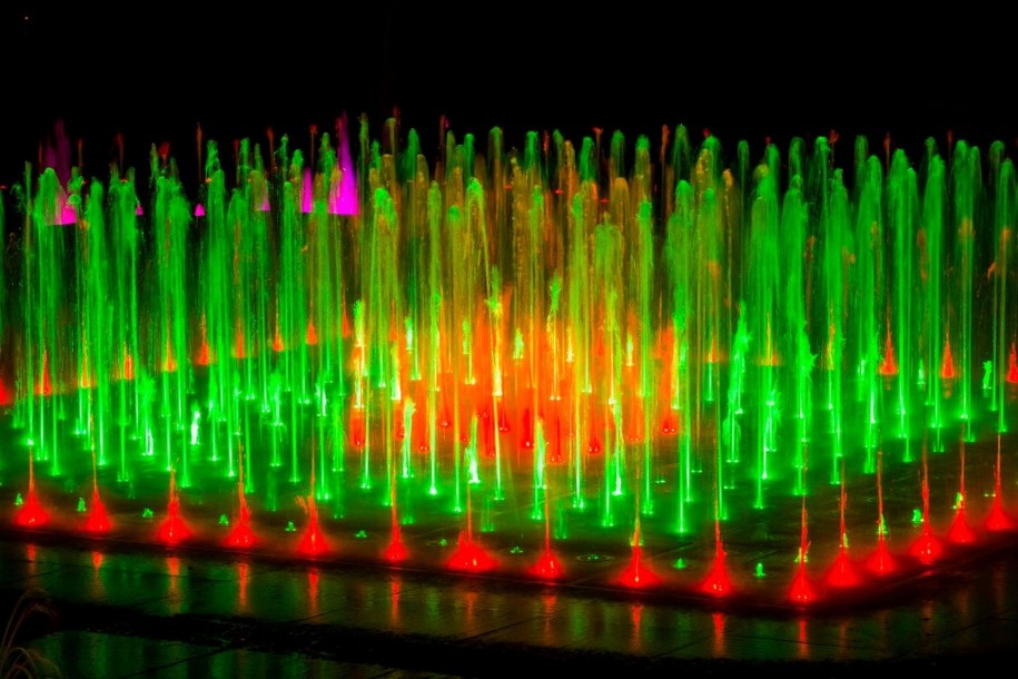 Fontanna multimedialna /archiwum Urząd Miasta Rzeszowa  /