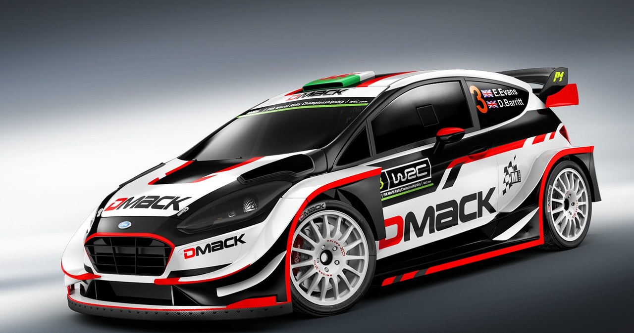 Ford Fiesta WRC z oklejeniem według projektu Zbigniewa Malczyka /Informacja prasowa